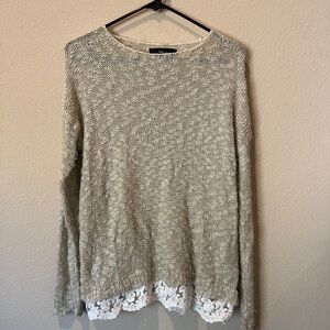 Forever 21 Tan Knit Sweater